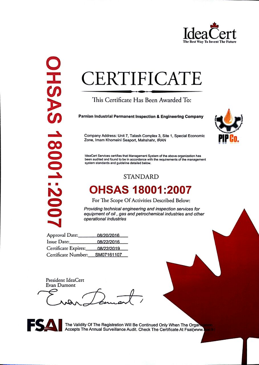 OHSAS 18001 : 2007